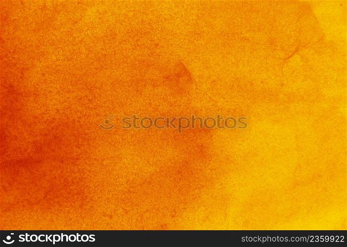 Abstract orange background in watercolor style