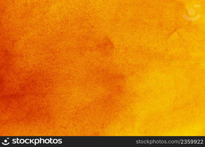 Abstract orange background in watercolor style