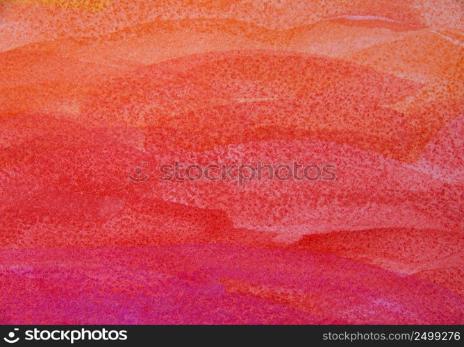 Abstract orange background in watercolor style