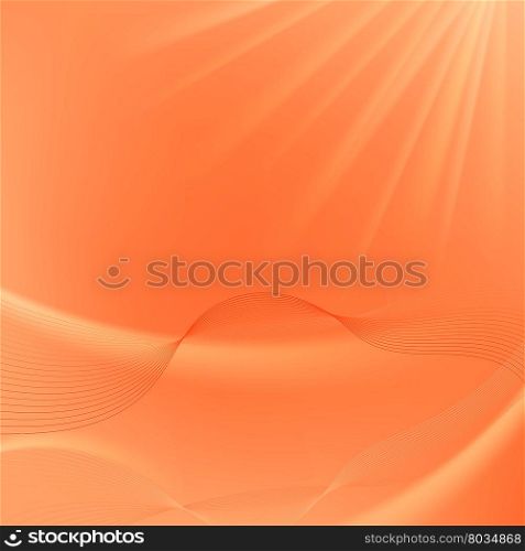 Abstract Orange Blurred Background.. Abstract Orange Blurred Background. Abstract Wave Pattern