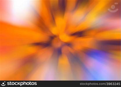 Abstract orange blurred background wallpaper with zoom effect
