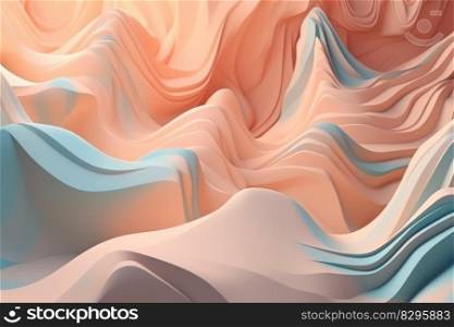 abstract orange pastel color gradient wax background generative ai.
