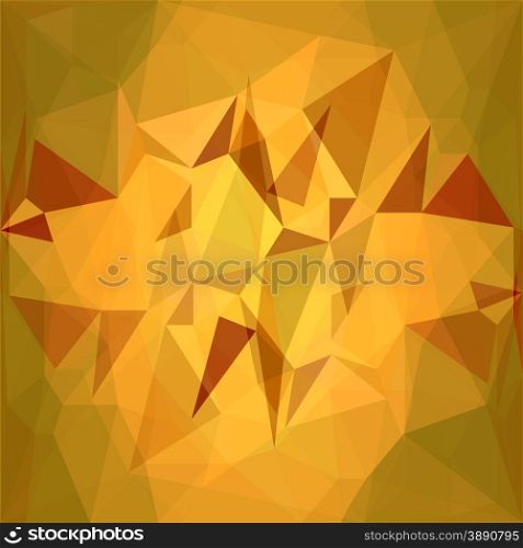 Abstract Orange Triangle Background. Orange Stone Textute. Orange Polygonal Geometric Pattern.. Triangle Background