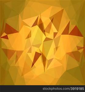 Abstract Orange Triangle Background. Orange Stone Textute. Orange Polygonal Geometric Pattern.. Triangle Background