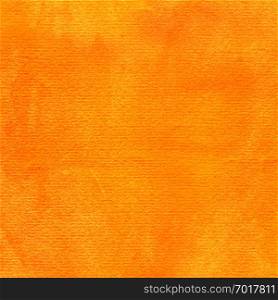 Abstract orange watercolor background with texture aquarelle paint and paper. Empty surface of square format with grunge effect for your text or collage.. Orange abstract watercolor texture image