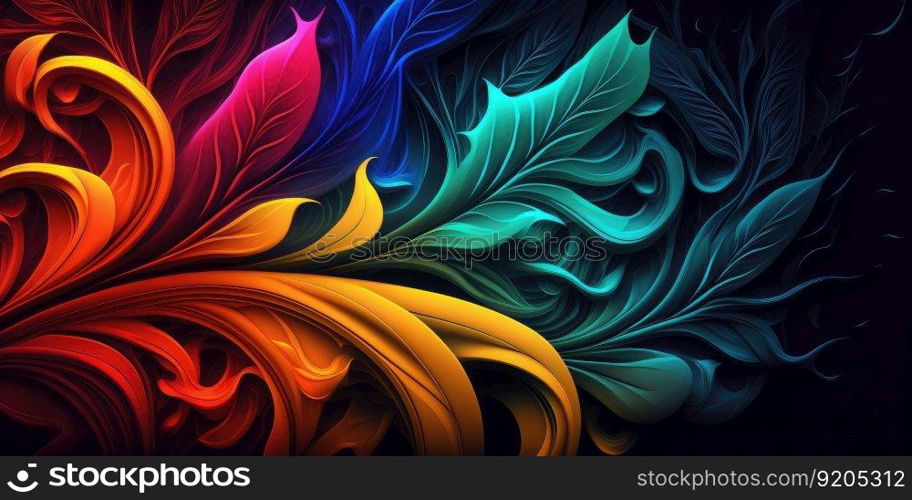 Abstract organic colorful background wallpaper design. distinct generative AI image.. Abstract organic colorful background wallpaper design