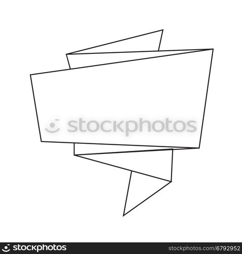 Abstract origami speech bubble icon illustration idesign