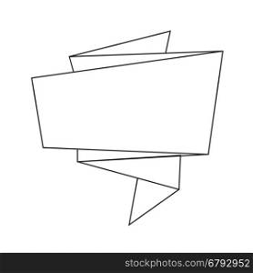 Abstract origami speech bubble icon illustration idesign
