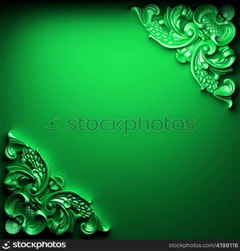 abstract ornament made in 3D graphics