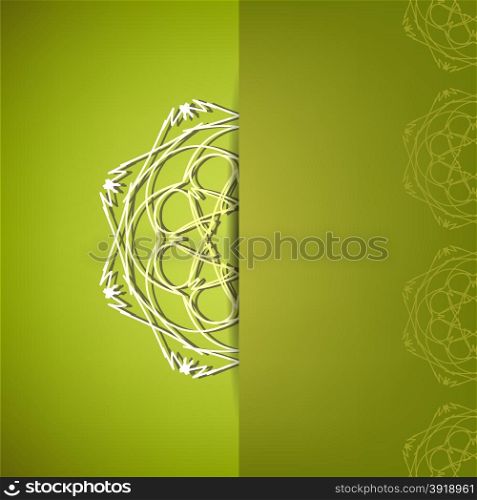 Abstract Ornamental Pattern. Abstract Geometric Symbolic Background.. Ornamental Pattern