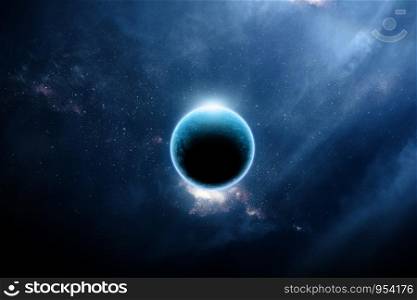 Abstract outer earth space nebula