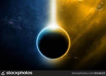 Abstract outer earth space nebula fantasy