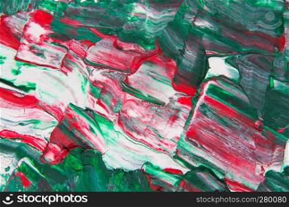 abstract pained canvas