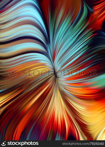 Abstract Paint. Liquid Screen series. Background composition of vibrant flow of hues and gradients on the subject of art, design and technology