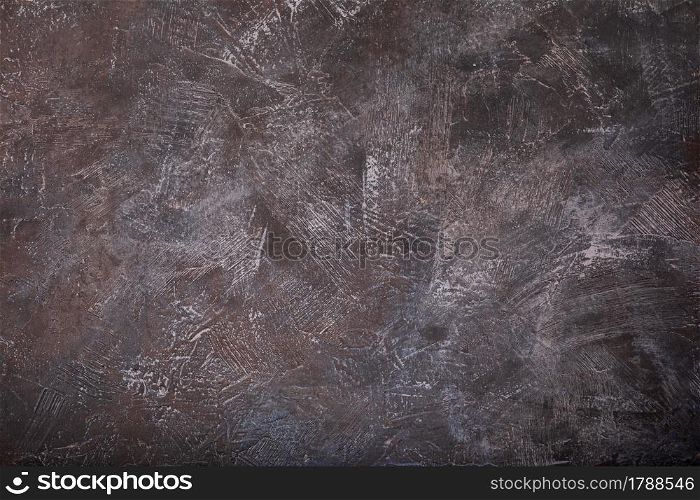 Abstract painted wall background texture . Concrete or plaster surface of table with copy space