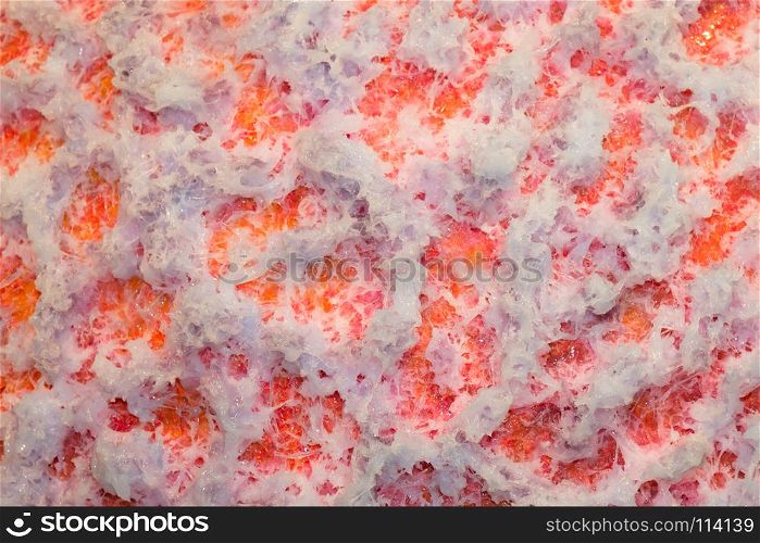 Abstract Painting Art with White Sticky Glue and Red background.. Abstract Painting Art with White Sticky Glue and Red background