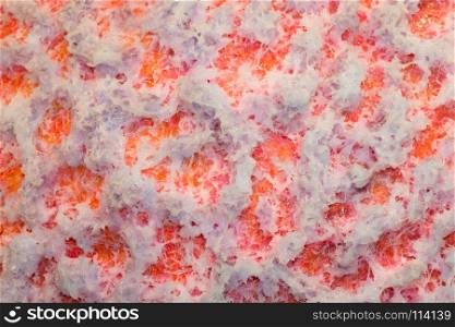 Abstract Painting Art with White Sticky Glue and Red background.. Abstract Painting Art with White Sticky Glue and Red background