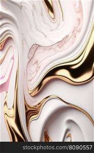Abstract pale pink and gold luxury design. Dynamic fluid marble creative wallpaper. Generative AI. Abstract pink and gold luxury background. AI