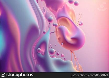 Abstract pastel liquid gradient background ecology concept