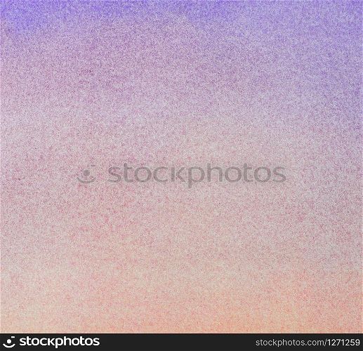 Abstract pastel watercolor painting background. Smooth gradient from purple to orange color. Hand drawn on paper with texture illustration