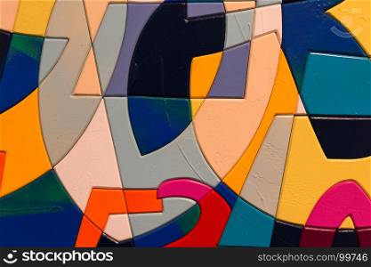 Abstract Pattern from Multicolored ArtWork