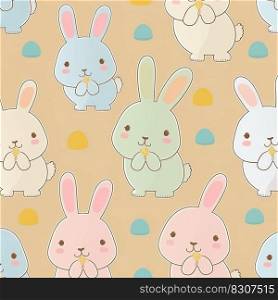 Abstract pattern of cute little bunny child. High quality illustration. Abstract pattern of cute little bunny child.