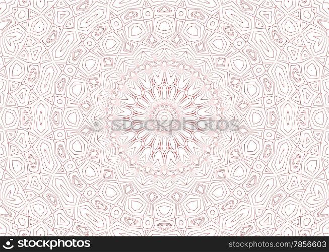 Abstract pattern of red lines on white background