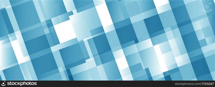Abstract pattern of squares in blue shades for texture, textiles and simple backgrounds. Scalable vector graphics