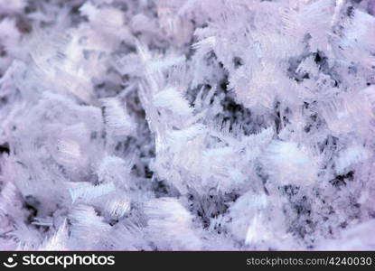 Abstract pattern on a snow