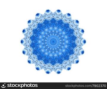 Abstract pattern shape on white background