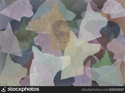 Abstract pet background as a group of dog and cat elements as a veterinary symbol in a 3D illustration style.. Abstract Pet Background