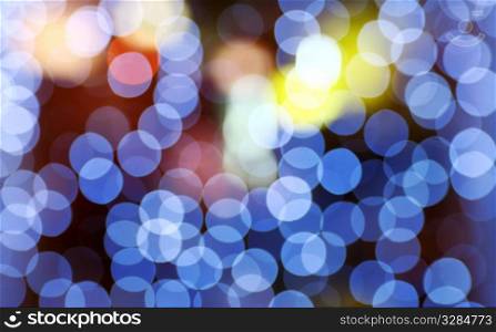 Abstract photograph blurry colorful Xmas lights background