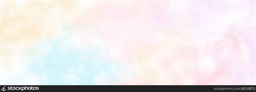 Abstract Pink and Blue Pastel watercolor background