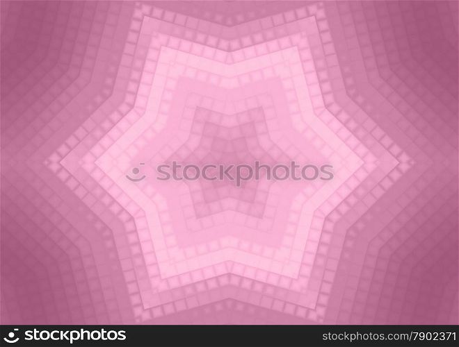 Abstract pink background of squares concentric pattern