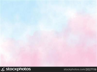 Abstract pink Blue Water color background, Illustration, texture for design