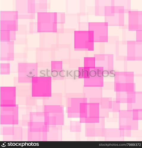Abstract Pink Squares Background. Abstract Pink Squares Futuristic Pattern. Abstract Pink Squares Futuristic Pattern