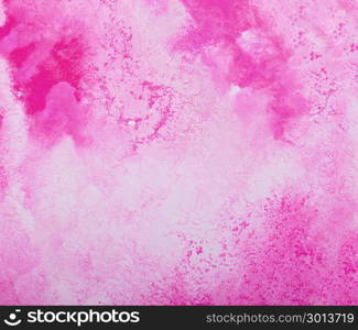 abstract pink watercolor splash stroke background