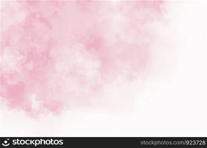 Abstract pink watercolor with cloud texture background
