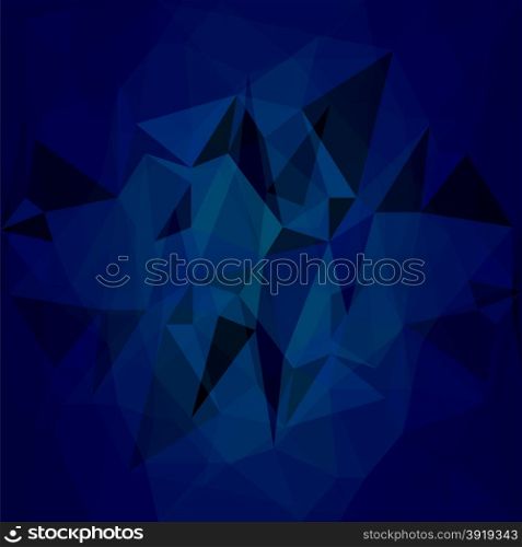 Abstract Polygonal Blue Background. Abstract Blue Geometric Pattern.. Blue Background