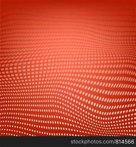 Abstract Polygonal Space. Low Poly Red Background with Connecting Dot. Big Data. Connection Structure. Grid with Dots Texture.. Polygonal Space. Low Poly Red Background with Connecting Dot. Big Data. Connection Structure. Grid with Dots Texture.