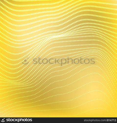 Abstract Polygonal Space. Low PolyYellow Background with Connecting Dot. Big Data. Connection Structure. Grid with Dots Texture.. Polygonal Space. Low Poly Yellow Background with Connecting Dot. Big Data. Connection Structure. Grid with Dots Texture.