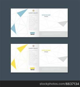 Abstract polygonal with connecting dots and lines. Vector cover brochure.. Abstract polygonal with connecting dots and lines. Vector cover brochure
