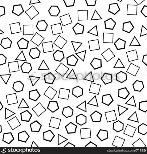 Abstract Random Black White Pattern. Line Background. Random Black White Pattern. Triangle Background