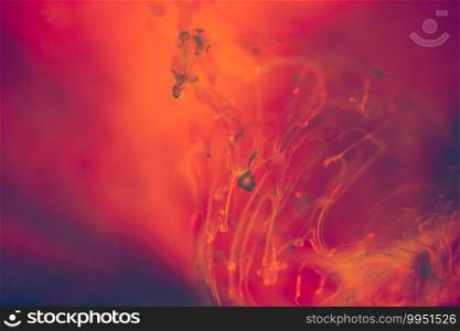 abstract red and orange liquid background