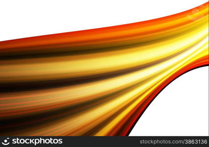 abstract red and yellow background with motion ray technology and digital wave