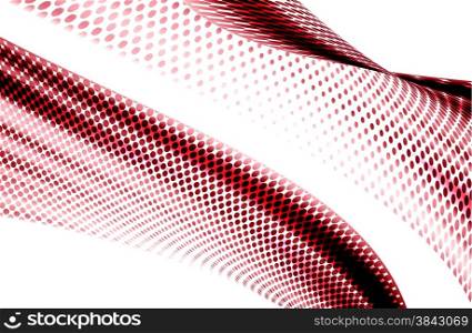 abstract red background and digital wave and motion blur