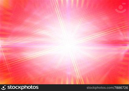 abstract red background with motion ray of technology