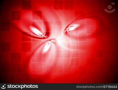 Abstract red background with squares. Eps 10 vector