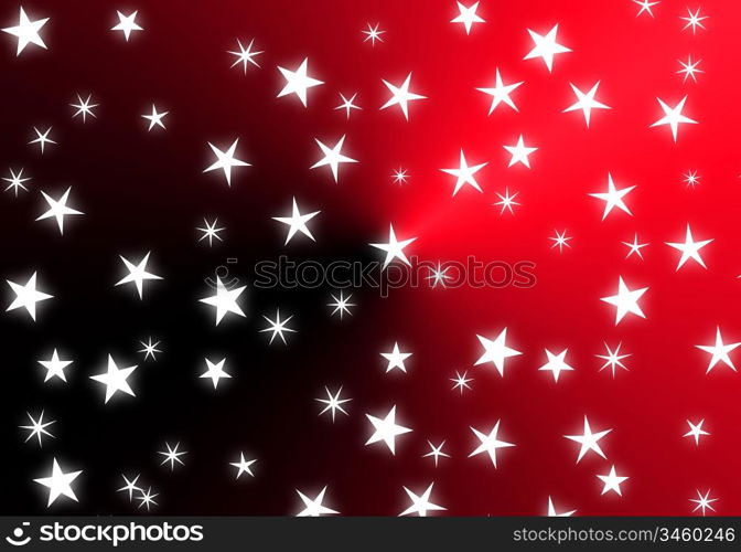 abstract red christmas background white stars