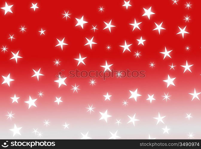 abstract red christmas background white stars